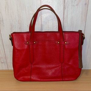Fossil Felicity Small Tote Bag Satchel Red Bag